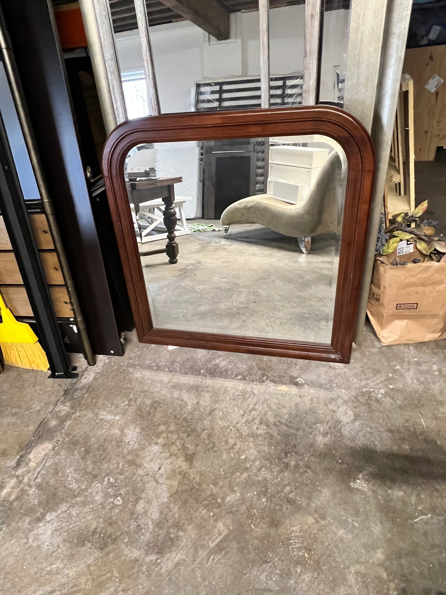 Wood Framed Arched Top Mirror  JC155-13