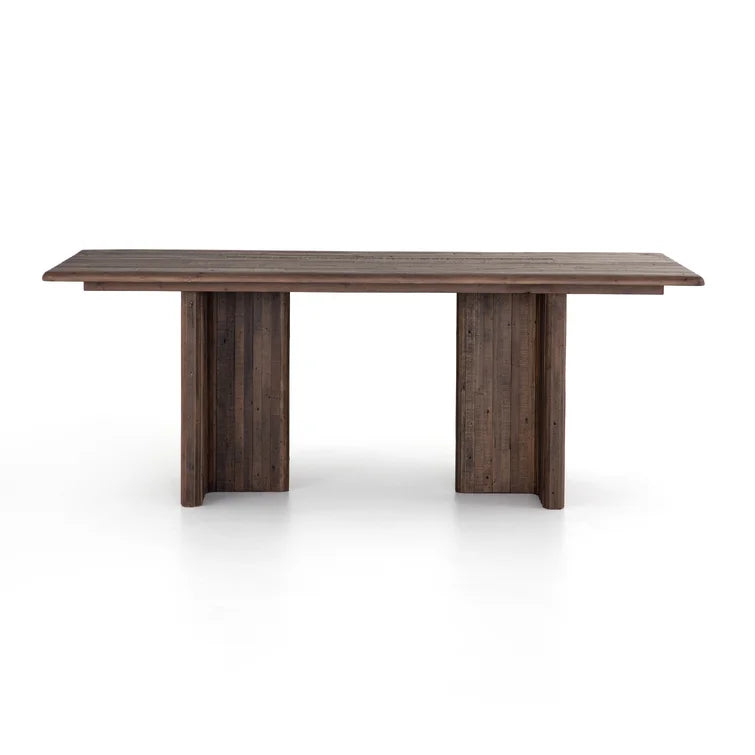 Lineo Rectangular Solid Wood Rustic Dining Table BL137-04