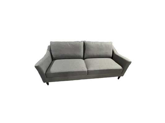 Modern 2 Cushion Flare Arm Sofa with Wood Exposed frame & legs HOP104-S02