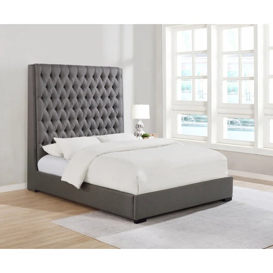 Copy of Coaster Camille Grey Tufted King Size Bed Frame HOP104-B10-2