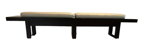 Slat Modern Platform Bench w 2 Cushions HR177-25