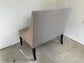 Grey/Ivory Leather Herringbone Wool Upholstery Lounge Chair GM38-10588