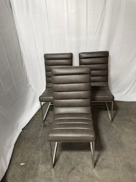 Set of 3 Gray Z Gallerie Gunnar Chairs HOP104-2-19