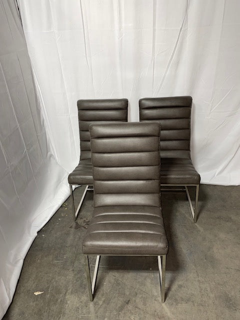 Set of 3 Gray Z Gallerie Gunnar Chairs HOP104-2-19