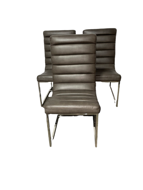 Set of 3 Gray Z Gallerie Gunnar Chairs HOP104-2-19