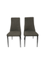 Pair of Moe's Home Collection Charcoal Denim Chairs HOP104-2-5