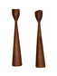 Pair of Danish Modern Teak Candlesticks SK92a-30