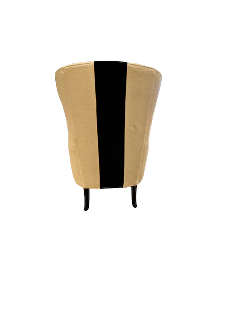 Universal Furniture Custom Getaway Surfside Blue Striped Wing Chair TH154-11