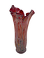 Italian Millefiori Horn of Plenty Murano glass vase Sign P Benely Anno JB59-5